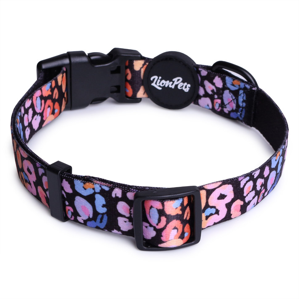Ошейник для собак LionPets с рисунком из полиэстера LPO-00500-1