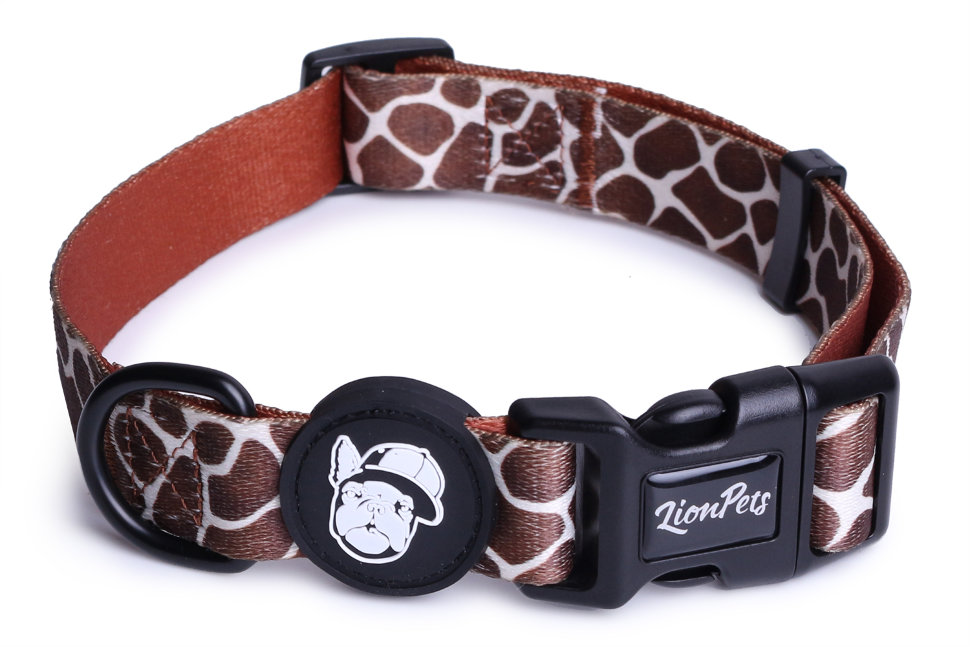 Ошейник для собак LionPets с рисунком из полиэстера LPO-00500-4