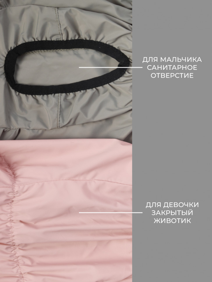 Дождевик LionPets Французский бульдог LPK9025-10 Цвет: Молочный